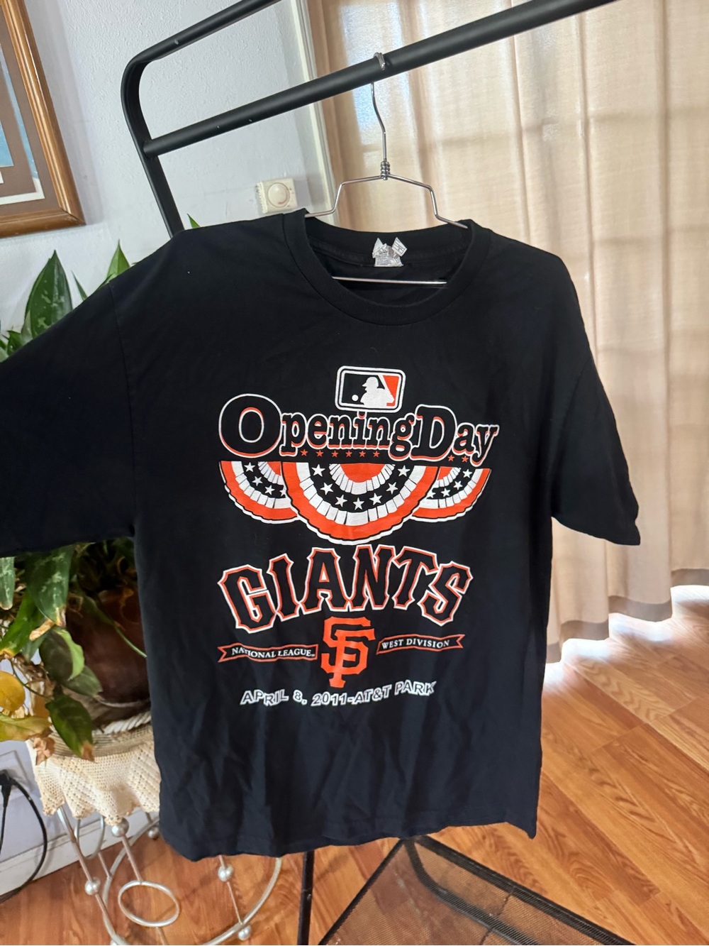 MLB Opening Day San Francisco Giants Black T-Shirt